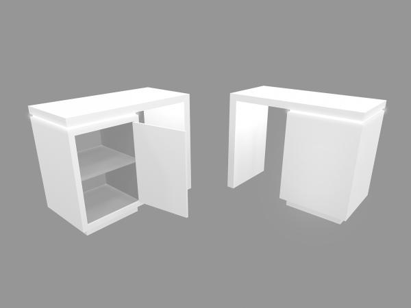 MOD-1741 Waterfall Workstation Counter with MOD-1593 Counter-- Image 2