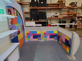 Modified ECO-2064 Sustainable Exhibit with Tension Fabric and Direct Print Graphics -- View 3