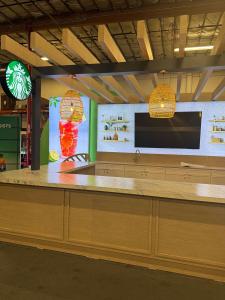 Custom Island Exhibit with Backlit and Non-Backlit Fabric Graphics -- View 2