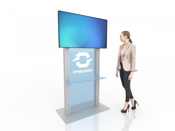 Optional -- Monitor Stand with Plex Graphic Insert and Shelf